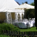 Marquee in White Horse Garden 2 Marquee in White Horse Garden